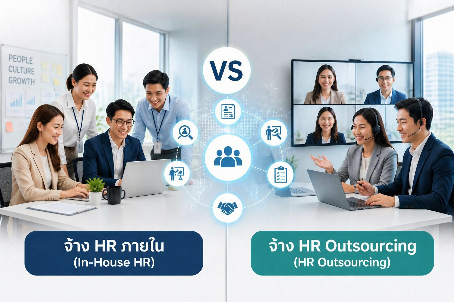 จ้าง HR ภายใน vs HR Outsourcing เปรียบเทียบต้นทุนและความเสี่ยง