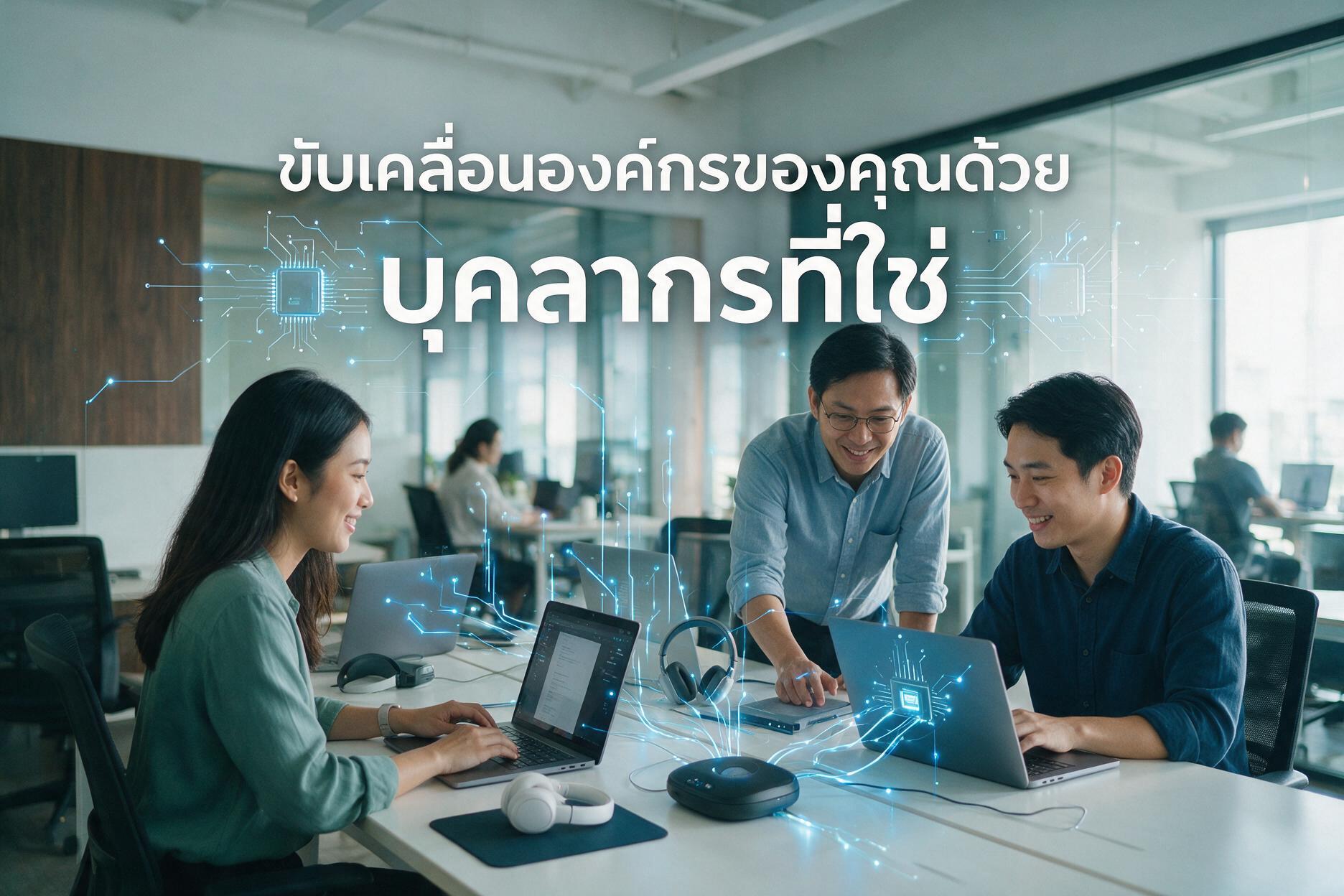 ขับเคลื่อนองค์กรของคุณด้วยบุคลากรที่ใช่