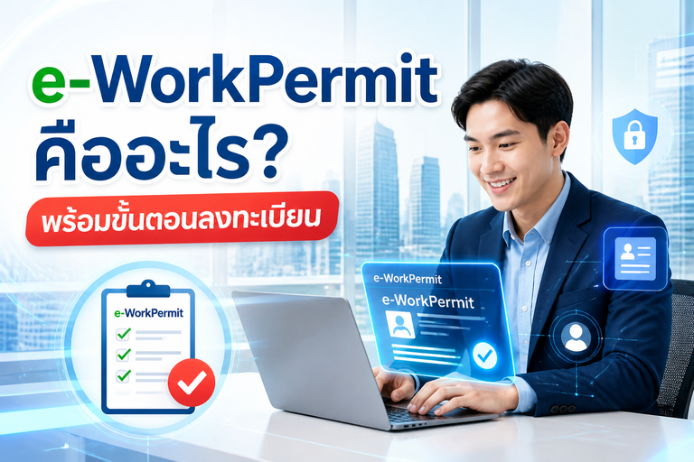 ขั้นตอนการลงทะเบียน e-WorkPermit ใบอนุญาตทำงานดิจิทัล โดย Professional One